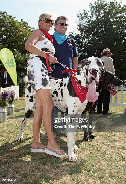 Jilly Johnson at the Macmillan Dog Day in aid of Macmillan Cancer Support in Royal Chelsea Hospital on June 30, 2009 in London, England.