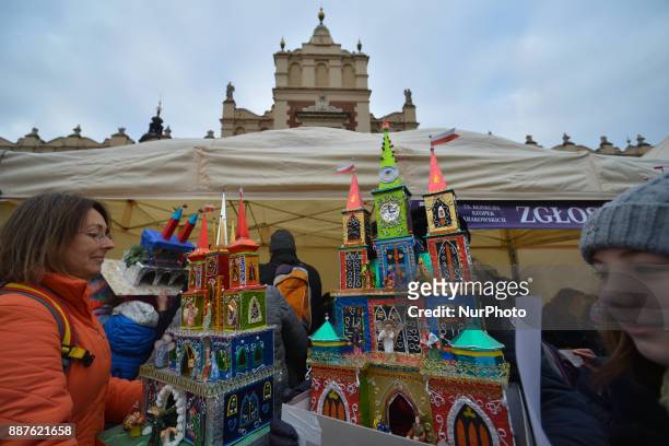 People bring the Nativity Scene in Krakow's Main Square, during the 75th Nativity Scene Contest. On Thursday, 7 December 2017, in Krakow, Poland.