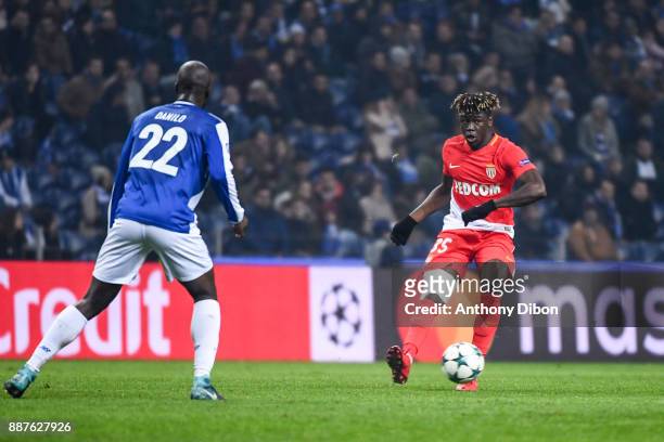 Kevin N'doram of Monaco during the Uefa Champions League match between Fc Porto and As Monaco at Estadio do Dragao on December 6, 2017 in Porto,...