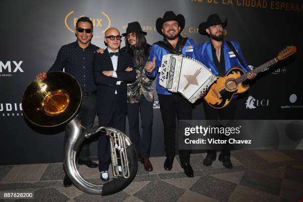 Nortec attend the Premio Iberoamericano De Cine Fenix 2017 press room at Teatro de La Ciudad on December 6, 2017 in Mexico City, Mexico.