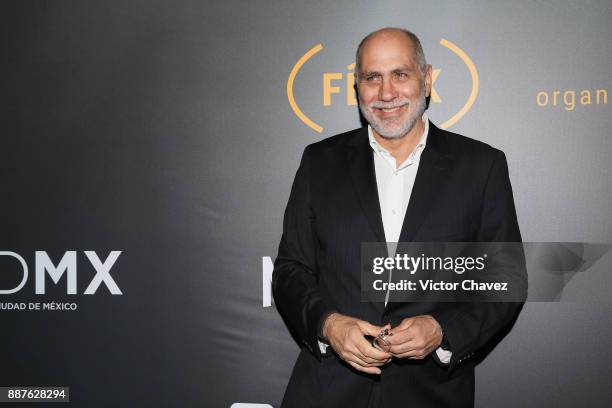 Guillermo Arriaga attends the Premio Iberoamericano De Cine Fenix 2017 press room at Teatro de La Ciudad on December 6, 2017 in Mexico City, Mexico.