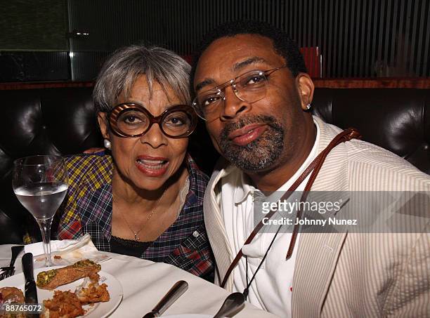 Actress Ruby Dee and director Spike Lee attend an after party following the 20th anniversary screening of "Do The Right Thing" at Brasserie 8 1/2...