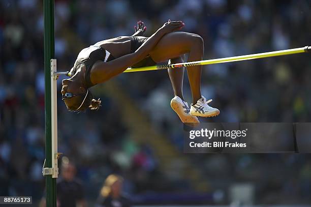 Outdoor Championships: Sharon Day in action during Women's High Jump Final at Hayward Field. Eugene, OR 6/25/2009 CREDIT: Bill Frakes