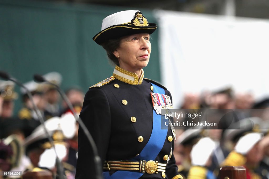 Princess Anne Visits HM Naval Base