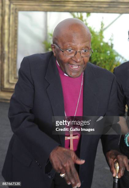 Archbishop Emeritus Desmond Tutu receives the special recognition award during the University of the Western Cape Chancellor's Dinner and Outstanding...