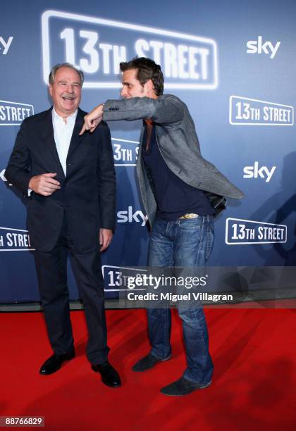 Members of the jury Friedrich von Thun and his son Max von Thun arrive on the red carpet prior to the shocking shorts award ceremony on June 30, 2009...