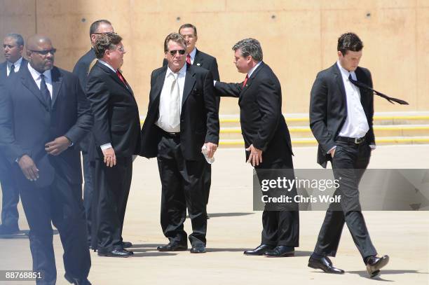 Ryan O'Neal arrives at Cathedral of Our Lady of the Angels on June 30, 2009 in Los Angeles, California.