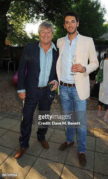 Victorio and Octavo Missoni attend the Missoni private viewing at The Estoric Collection of Modern Italian Art on June 30, 2009 in London, England.