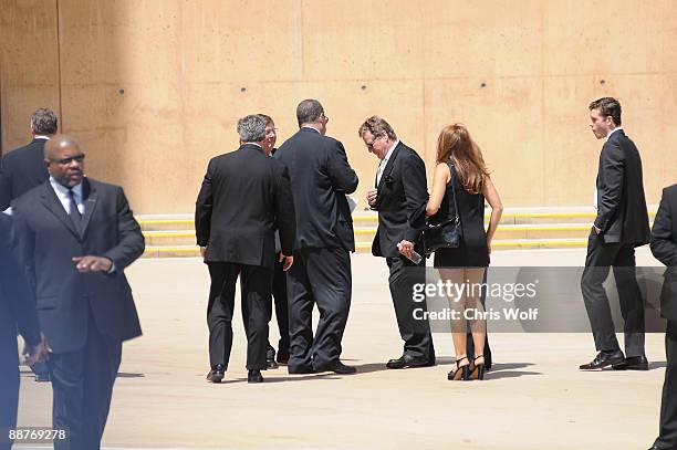 Ryan O'Neal arrives at Cathedral of Our Lady of the Angels on June 30, 2009 in Los Angeles, California.