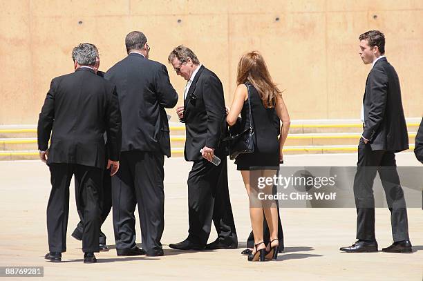 Ryan O'Neal arrives at Cathedral of Our Lady of the Angels on June 30, 2009 in Los Angeles, California.