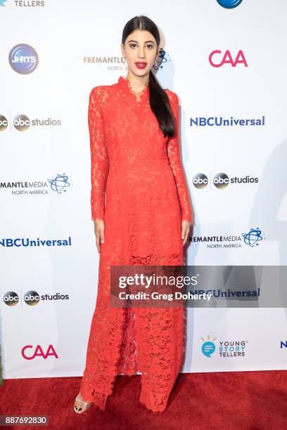 Model Abla Sofy attends The Junior Hollywood Radio & Television Society's 15th Annual Holiday Party at Le Jardin on December 6, 2017 in Hollywood,...