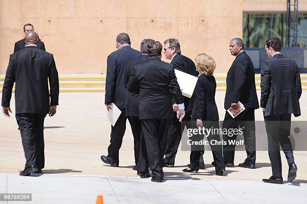 Ryan O'Neal arrives at Cathedral of Our Lady of the Angels on June 30, 2009 in Los Angeles, California.