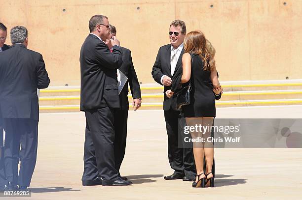 Ryan O'Neal arrives at Cathedral of Our Lady of the Angels on June 30, 2009 in Los Angeles, California.