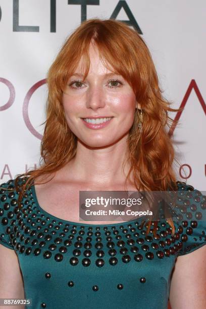 Actress Alicia Witt attends the Expose It. Fight It. End It. Fundraiser to benefit the RedLight Children Campaign at Le Poisson Rouge on June 30,...