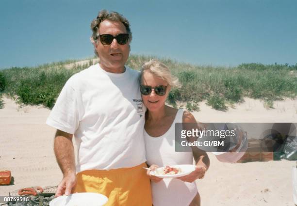 Financier Bernard Madoff and his wife Ruth Madoff during July 1989 in Montauk, NY.