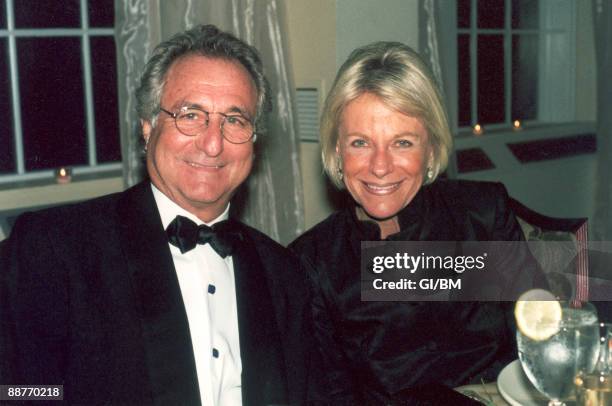 Financier Bernard Madoff and his wife Ruth Madoff during November 2001 in Long Island, NY.