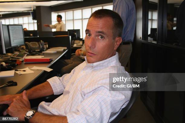 Mark Madoff at the BLMIS office during July 2005 in New York City.