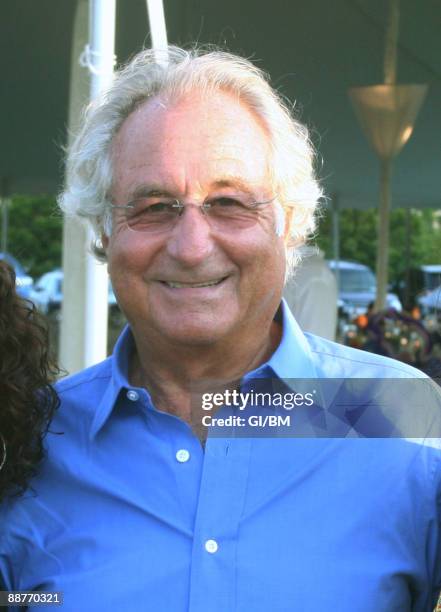 Financier Bernard Madoff during July 2008 in Montauk, NY.