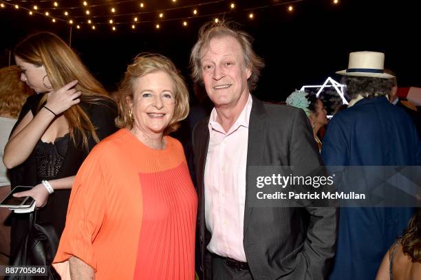 Patricia Phelps de Cisneros and Patrick McMullan attend Faena Forum Opening Night at Faena Hotel on December 4, 2017 in Miami Beach, Florida.