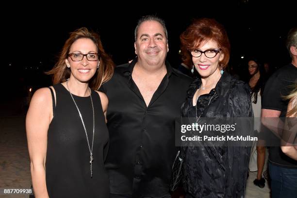 Jessica Goldman-Srebnick, Joey Goldman and Janet Goldman attend Faena Forum Opening Night at Faena Hotel on December 4, 2017 in Miami Beach, Florida.