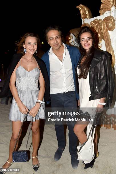 Kate Green, Nitin Gambhir and Elena Alexandrova attend Faena Forum Opening Night at Faena Hotel on December 4, 2017 in Miami Beach, Florida.