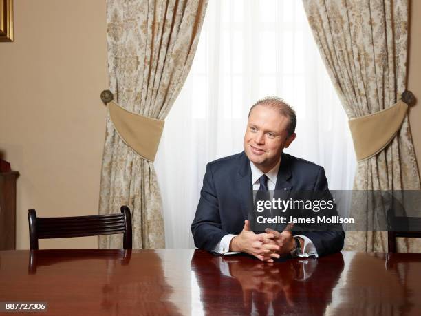 Politician and prime minister of Malta, Joseph Muscat is photographed for Monocle magazine on January 19, 2017 in Valletta, Malta.