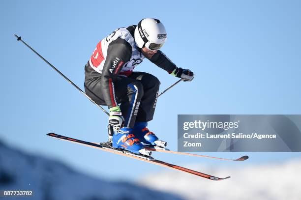 Arnaud Bovolenta of France during qualifications during the FIS Freestyle Ski World Cup, Men's and Women's Ski Cross on December 7, 2017 in Val...