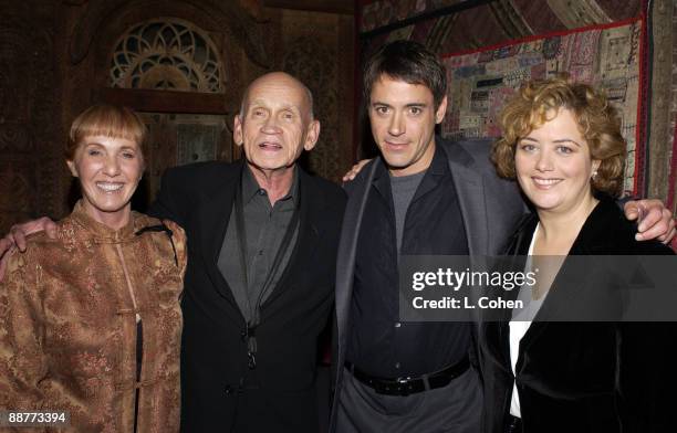 Carole Fields, Buddy Arnold, Robert Downey Jr. & Hilary Rosen