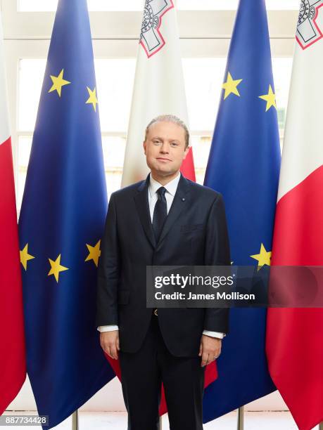 Politician and prime minister of Malta, Joseph Muscat is photographed for Monocle magazine on January 19, 2017 in Valletta, Malta.