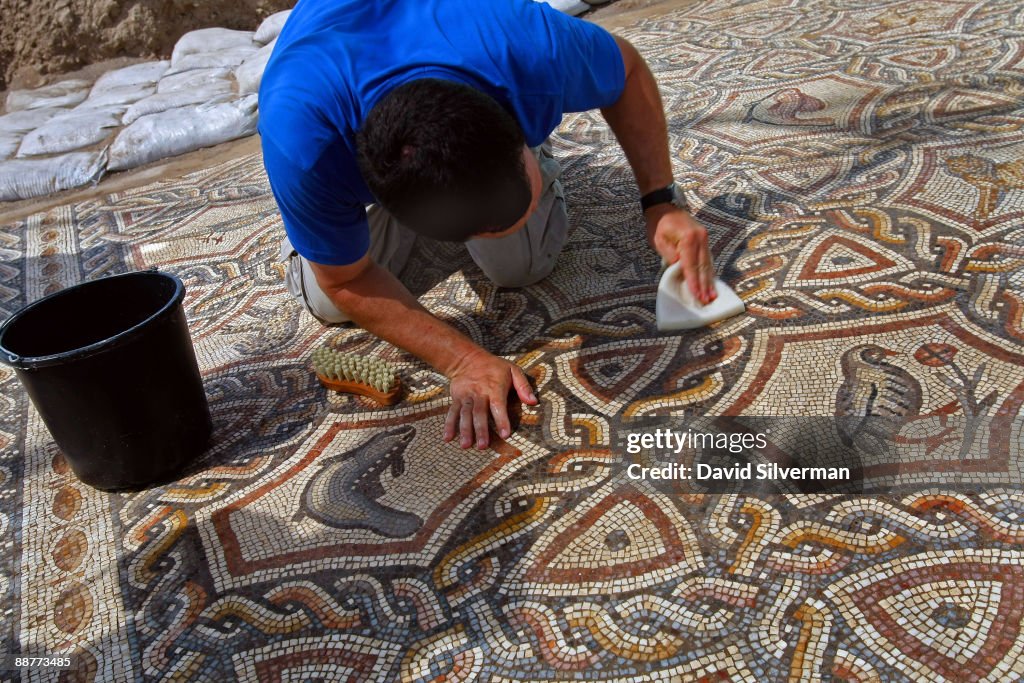 Ancient Roman Mosaic Revealed In Israel