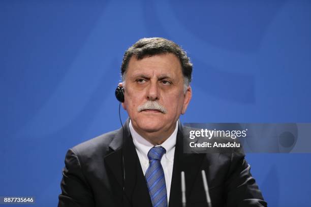 Chairman of the Presidential Council of Libya and Prime Minister of the Government of National Accord of Libya Fayez al-Sarraj and German Chancellor...