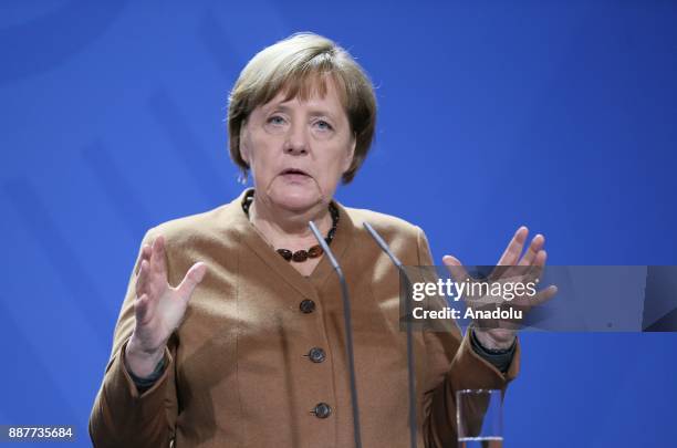 German Chancellor Angela Merkel and Chairman of the Presidential Council of Libya and Prime Minister of the Government of National Accord of Libya...