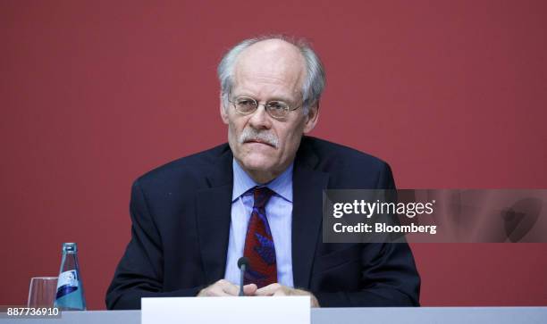 Stefan Ingves, governor of the Sveriges Riksbank and chairman of the Basel Committee, pauses during a Basel III capital rules news conference at the...