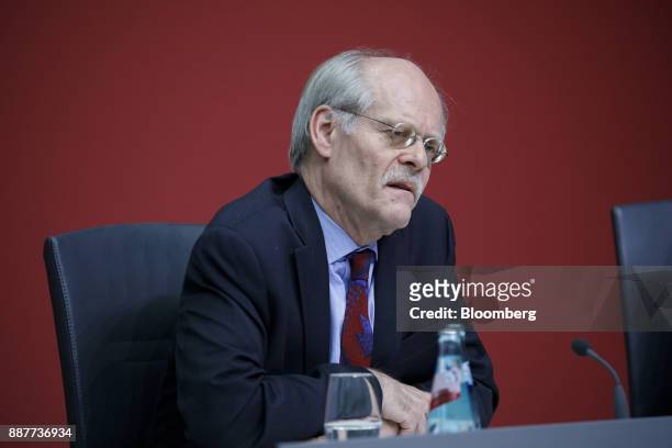 Stefan Ingves, governor of the Sveriges Riksbank and chairman of the Basel Committee, speaks during a Basel III capital rules news conference at the...