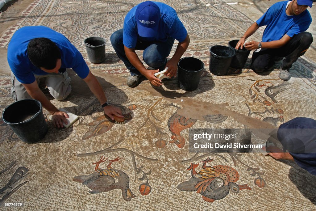 Ancient Roman Mosaic Revealed In Israel