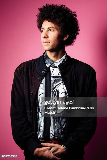 Singer Teme Tan aka Tanguy Haesevoets is photographed for Paris Match on November 14, 2017 in Paris, France.