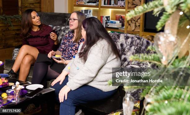 Presenter and singer Rochelle Humes is pictured at the launch of a new PayPal study into last minute Christmas shopping. The research reveals the...