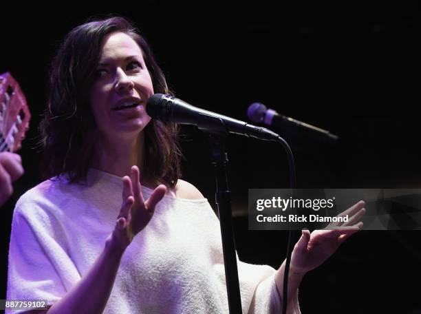 Special guest Joy Williams performs onstage with The Shadowboxers for Spotify Open House Nashville at Analog at the Hutton Hotel on December 6, 2017...