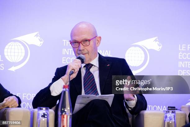 Pascal Lamy President Emeritus, Jacques Delors Institute and Director General, World Trade Organization attends the first edition of the Conference...
