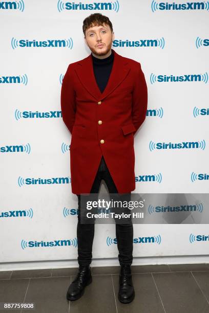 James Arthur visits the SiriusXM Studios on December 7, 2017 in New York City.