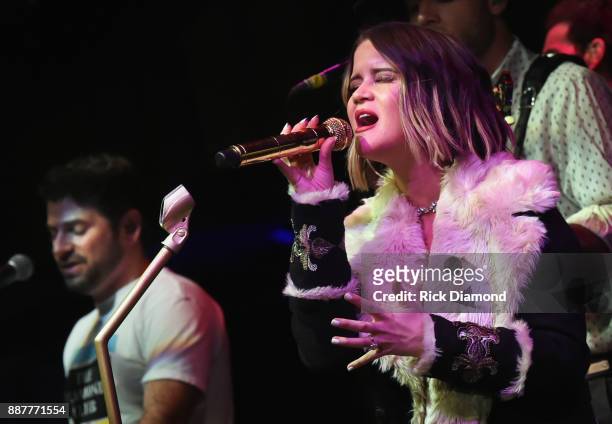 Special guest Maren Morris performs onstage with The Shadowboxers for Spotify Open House Nashville at Analog in the Hutton Hotel on December 6, 2017...