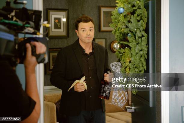 Seth MacFarlane checks in from the green room with James Corden during "The Late Late Show with James Corden," Wednesday, December 6, 2017 On The CBS...