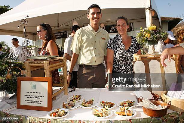 Chefs and staff from Ko Restaurant at the Fairmont Kea Lani Hotel at the Taste of Wailea at the 2009 Maui Film Festival on June 20, 2009 in Wailea,...