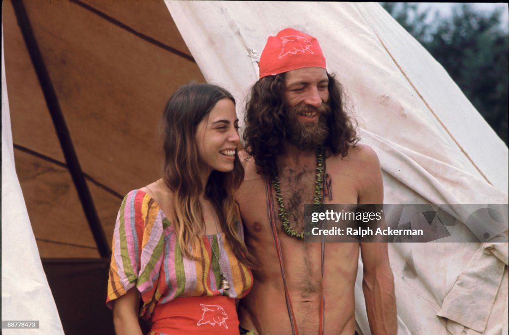 A Couple At Woodstock Music Festival