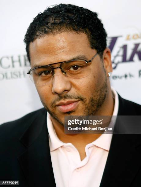 Radio personality Al B. Sure attends The Los Angeles Lakers Youth Foundation's Finals Game 6 Viewing Party on June 17, 2008 at the Simon's Restaurant...