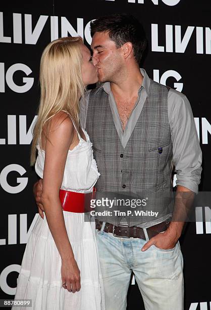 Camilla Dallerup and Kevin Sacre attend the launch of Living TV's Summer Schedule at Somerset House on July 1, 2009 in London, England.