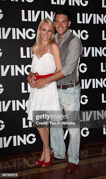 Camilla Dallerup and Kevin Sacre attend the launch of Living TV's Summer Schedule at Somerset House on July 1, 2009 in London, England.