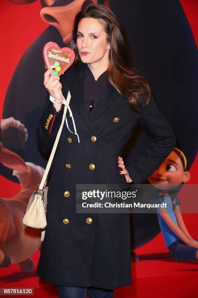 Katrin Wrobel attends the premiere of 'Ferdinand - Geht STIERisch ab!' at Zoo Palast on December 7, 2017 in Berlin, Germany.