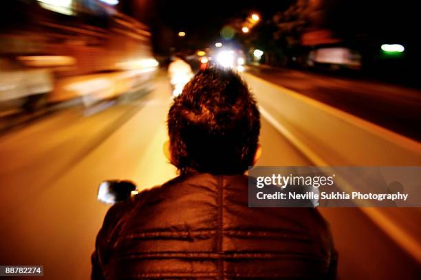 speed demon - motorbike rider stock pictures, royalty-free photos & images