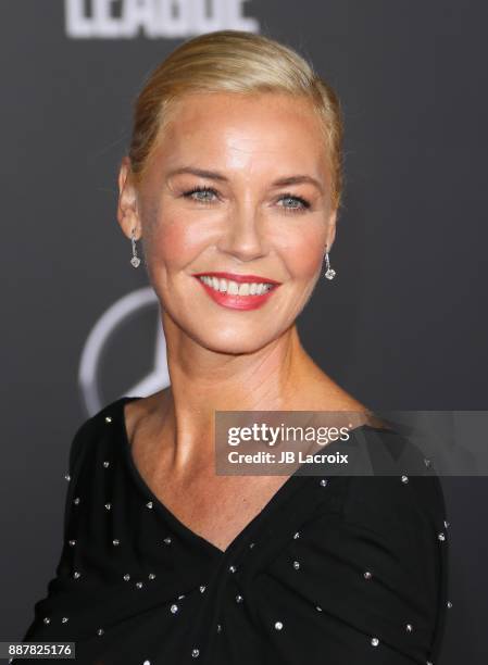 Connie Nielsen attends the premiere of Warner Bros. Pictures' 'Justice League' on November 13, 2017 in Los Angeles, California.